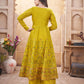 Rajwada Green Silk Blend Printed Stitched Kurta Set For Women