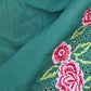 Rajwada Green Organza Embroidered Saree With Unstitched Blouse For Women