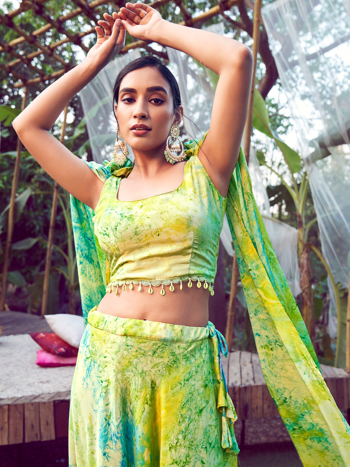 Rajwada - Multi Color Stitched Lehenga
