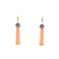 Rajwada Peach And White Alloy Jewellery Set For Women
