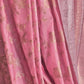Rajwada Pink Silk Blend Woven Saree With Unstitched Blouse For Women