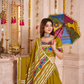 Rajwada Green Viscose Cotton Embroidered Semi-Stitched Lehenga Choli For Women