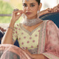 Rajwada White Embroidered Art Silk Semi Stitched Lehenga With Blouse For Women