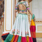 Rajwada Multicolor Rayon Embroidered Stitched Lehenga With Blouse For Women