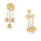 Rajwada White And Gold Dangler Earring For Women