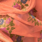 Rajwada Peach Chinon Woven Saree With Unstitched Blouse for Women