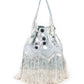 Rajwada Sea Green Embroidered Bridal Potli Bag For Women