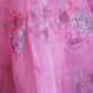 Rajwada Pink Organza Printed Saree With Unstitched Blouse For Women