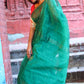 Rajwada Green Cotton  Saree  With Unstitched Blouse for Women