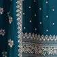 Rajwada Teal Georgette Embroidered Semi-Stitched Kurta Set For Women