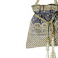 Rajwada Grey Silk Blend Embellished Potli For Women