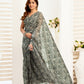 Rajwada Black Cotton Linen Zari Work Saree For Women