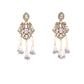 Rajwada Purple And White Alloy Jewellery Set For Women