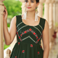 Rajwada Women Designer Dark Green Georgette Semi Stitched Gown