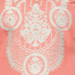 Rajwada Peach Organza Embroidered Semi-Stitched Kurta Set For Women