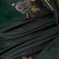 Rajwada Green Silk Blend Woven Saree With Unstitched Blouse For Women