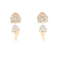 Rajwada White And Peach Alloy Jewellery Set For Women