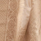 Rajwada Off White Georgette Woven Saree With Unstitched Blouse for Women