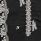 Rajwada Black Georgette Embroidered Semi-Stitched Kurta Set For Women