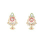 Rajwada Gold and Green Long Minakari Jewelry Set For Women