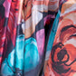 Rajwada Multicolor Silk Blend Printed Saree With Unstitched Blouse For Women