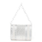 Rajwada Women Silver Beaded Envelope Clutch