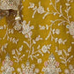 Rajwada Mustard Chinon Embroidered Semi-Stitched Kurta Set For Women