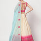 Rajwada - Beautiful Off White and Pink Lehenga Choli Set