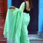 Rajwada Light Green Cotton  Saree  With Unstitched Blouse for Women