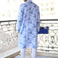 Rajwada Blue Printed Cotton Traditional Kurta Set For Men