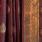 Rajwada Brown Silk Blend Woven Saree With Unstitched Blouse for Women