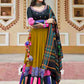 Rajwada Multicolor Rayon Printed Stitched Lehenga With Blouse For Women