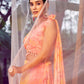 Rajwada - Pink and Yellow Stitched Lehenga