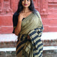Rajwada Green Cotton  Saree  With Unstitched Blouse for Women