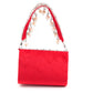 Rajwada Women Red And Silver Embellished Clutch