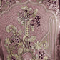 Rajwada Women Purple Embroidered Georgette Semi Stitched Salwar Suit