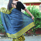 Rajwada Green Cotton  Saree  With Unstitched Blouse for Women