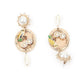 Rajwada White Dangler Earring With Birdie For Women