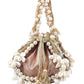 Rajwada Peach Gliter Embellished Potli For Women