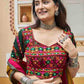 Rajwada Multicolor Rayon Embroidered Stitched Lehenga With Blouse For Women