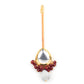 Rajwada Maroon And White Alloy Jewellery Set For Women