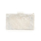 Rajwada White And Gold Resin Box Clutch Bag For Women
