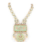 Rajwada Green Beads And Kundan Embellished Long Neck Piece For Women