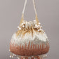 Rajwada Multicolor Embroidered Potli Bag with Tassels For Women