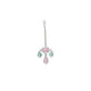 Rajwada Pink And Green Alloy Embellished Jewellery Set For Women