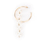Rajwada Patterned Hoop Earring With Faux Pearls For Women