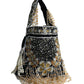 Rajwada Black Velvet Embellished Potli For Women