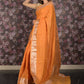 Rajwada Mustard Woven Cotton Blend Saree for Women