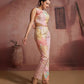 Rajwada Pink Cotton Blend Printed Co-ord Set For Women