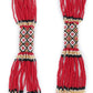 Rajwada Red and White Multi-strand Beaded Neck Piece for Women